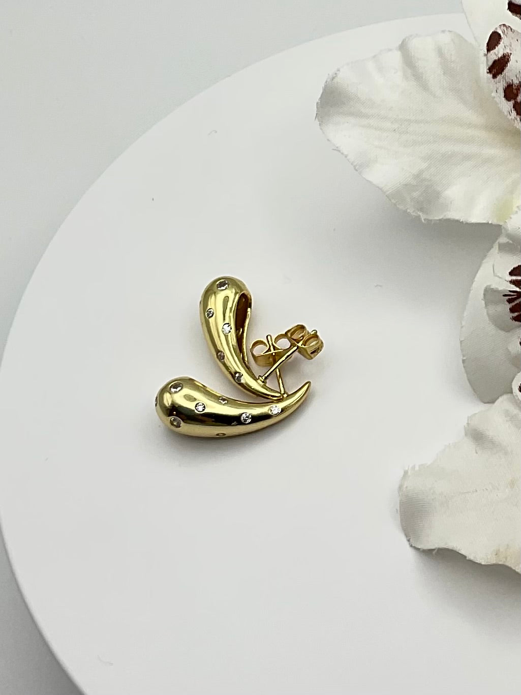 Lumière Teardrop Stud Earrings