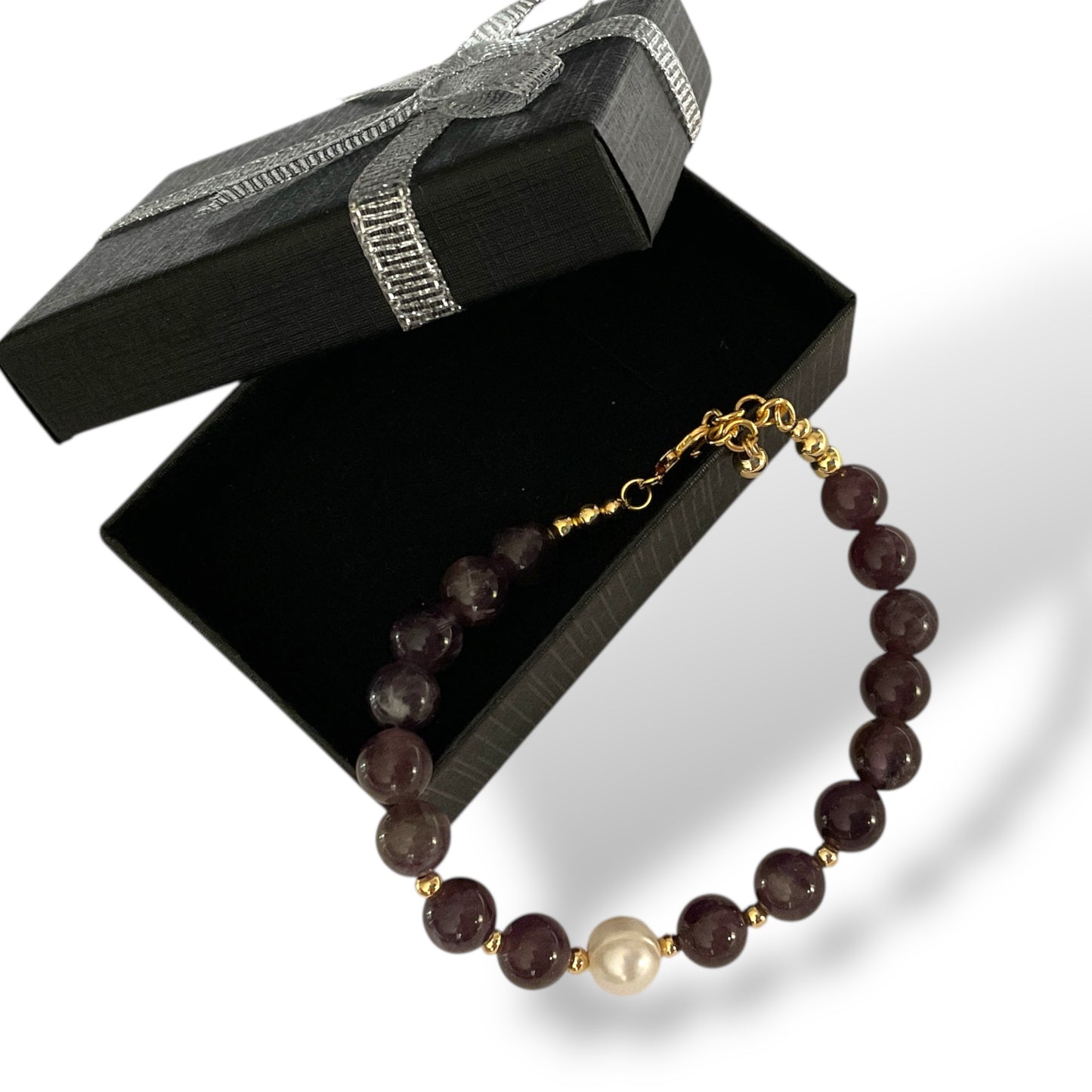 Amethyst Dusk Pearl Bracelet