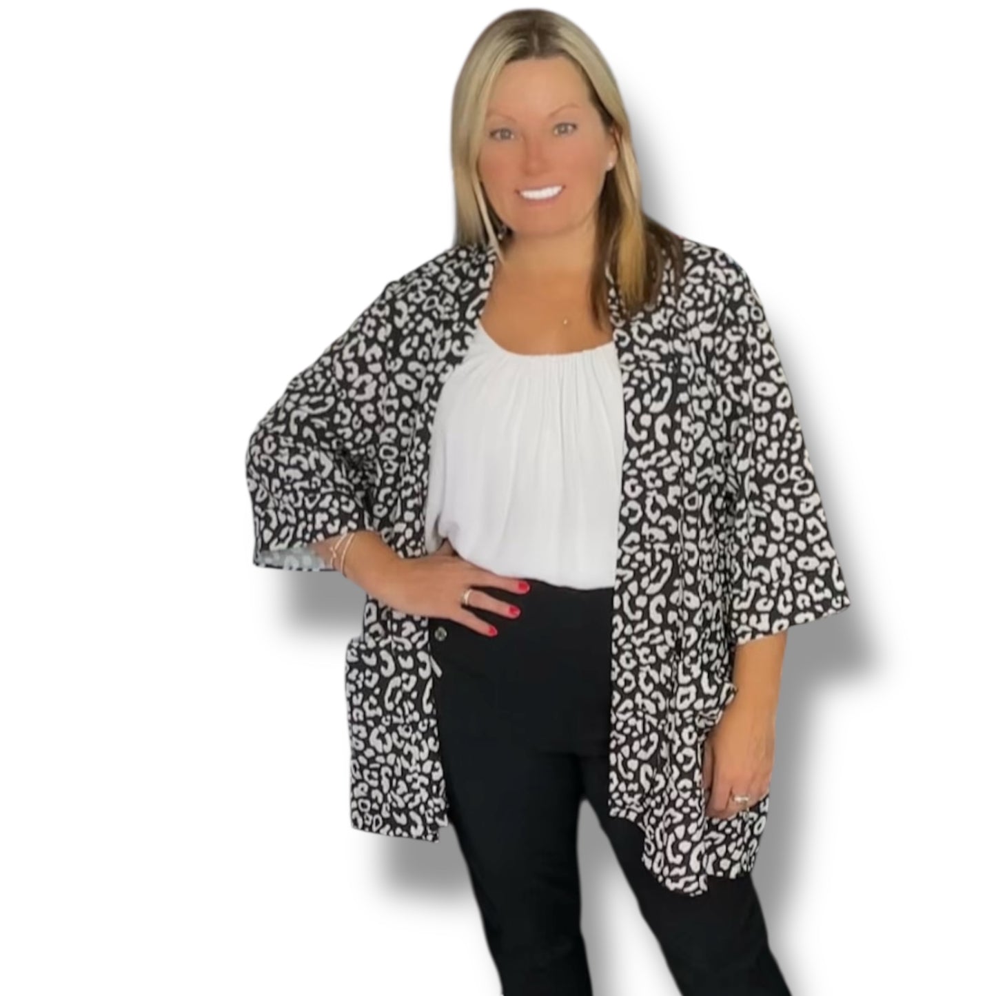Bronte. Leopard Print Jacket