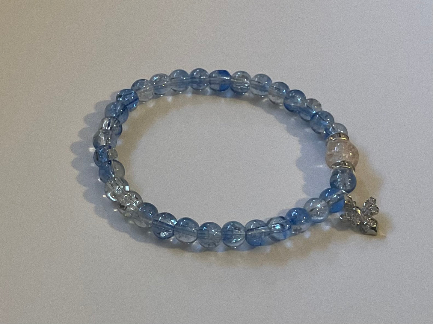 Blue Meadow Bee Bracelet