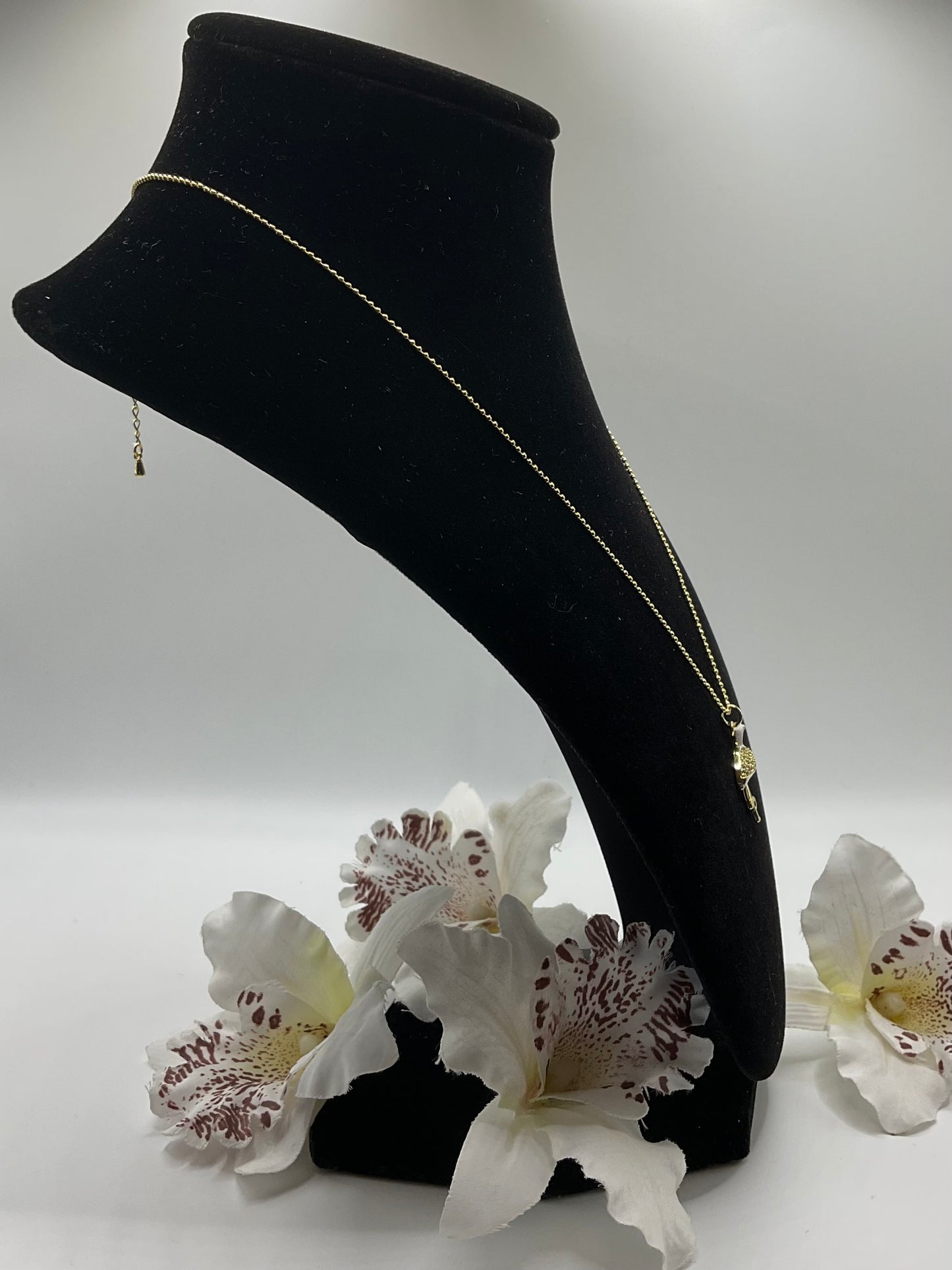 Golden Flamingo Charm Necklace