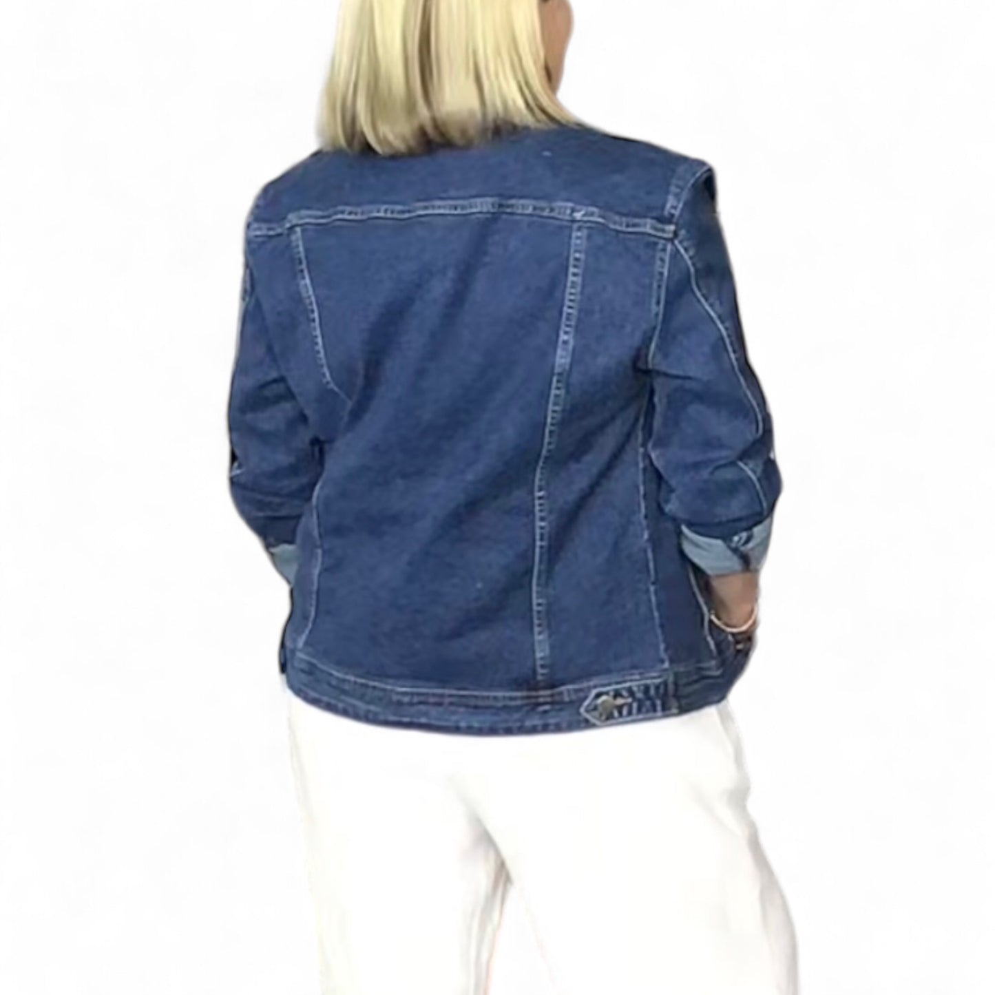 Honey Casual Denim Jacket with Stretch