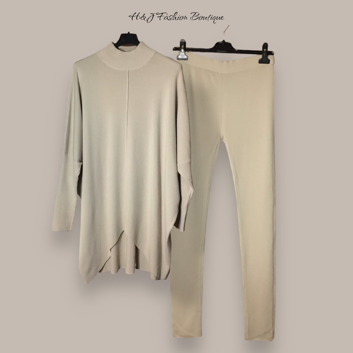 BLANCH. High neck soft feel loungewear Co ord set,