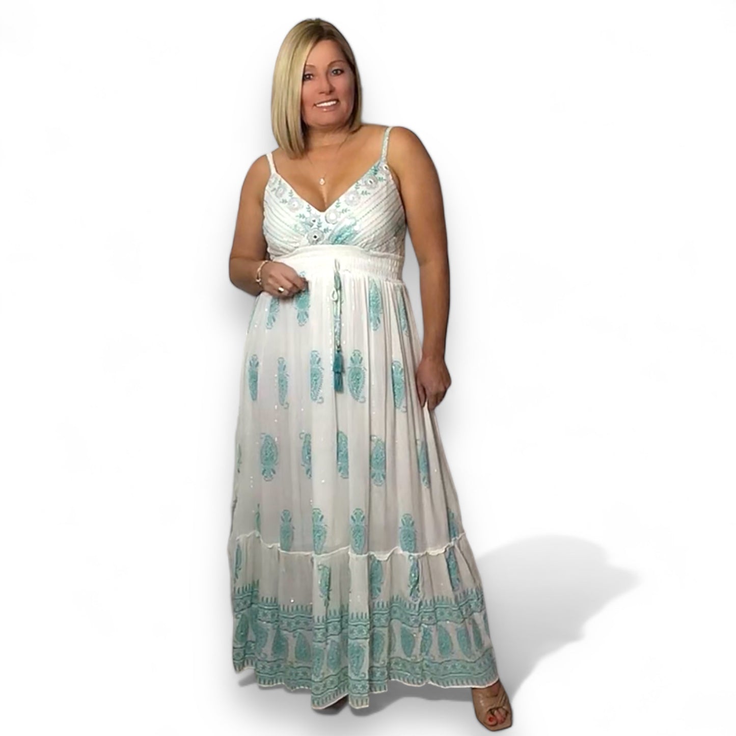 ARIA. Boho Maxi Dress.