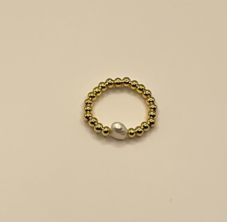 The Aurélie Pearl Bead Ring