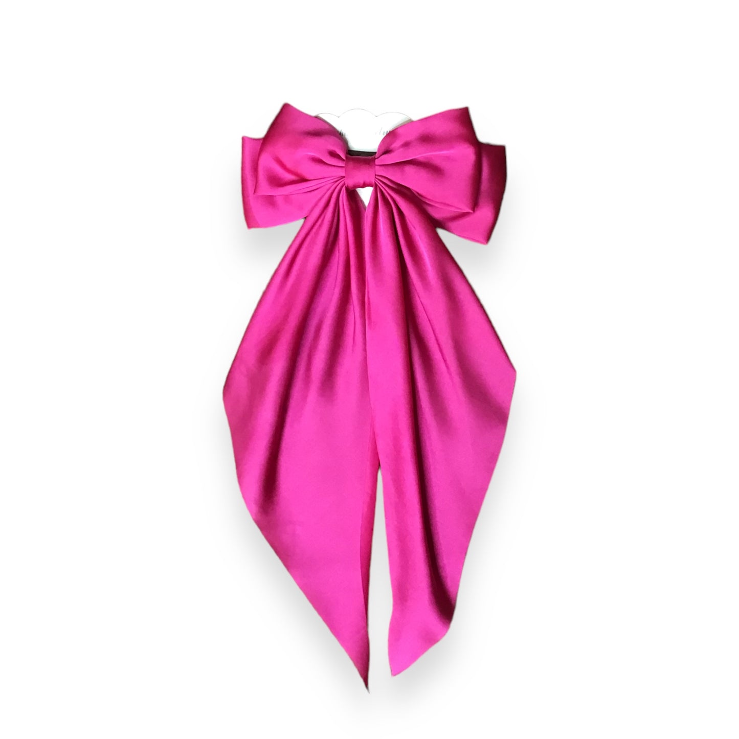 LINDIE. Silky Long Tail Double Bow Hair Clip