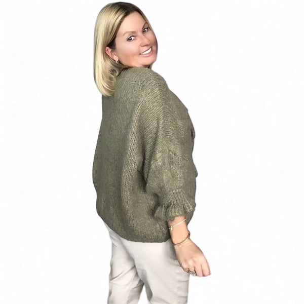 Charlene. Super Soft Knit Cardigan with Ties