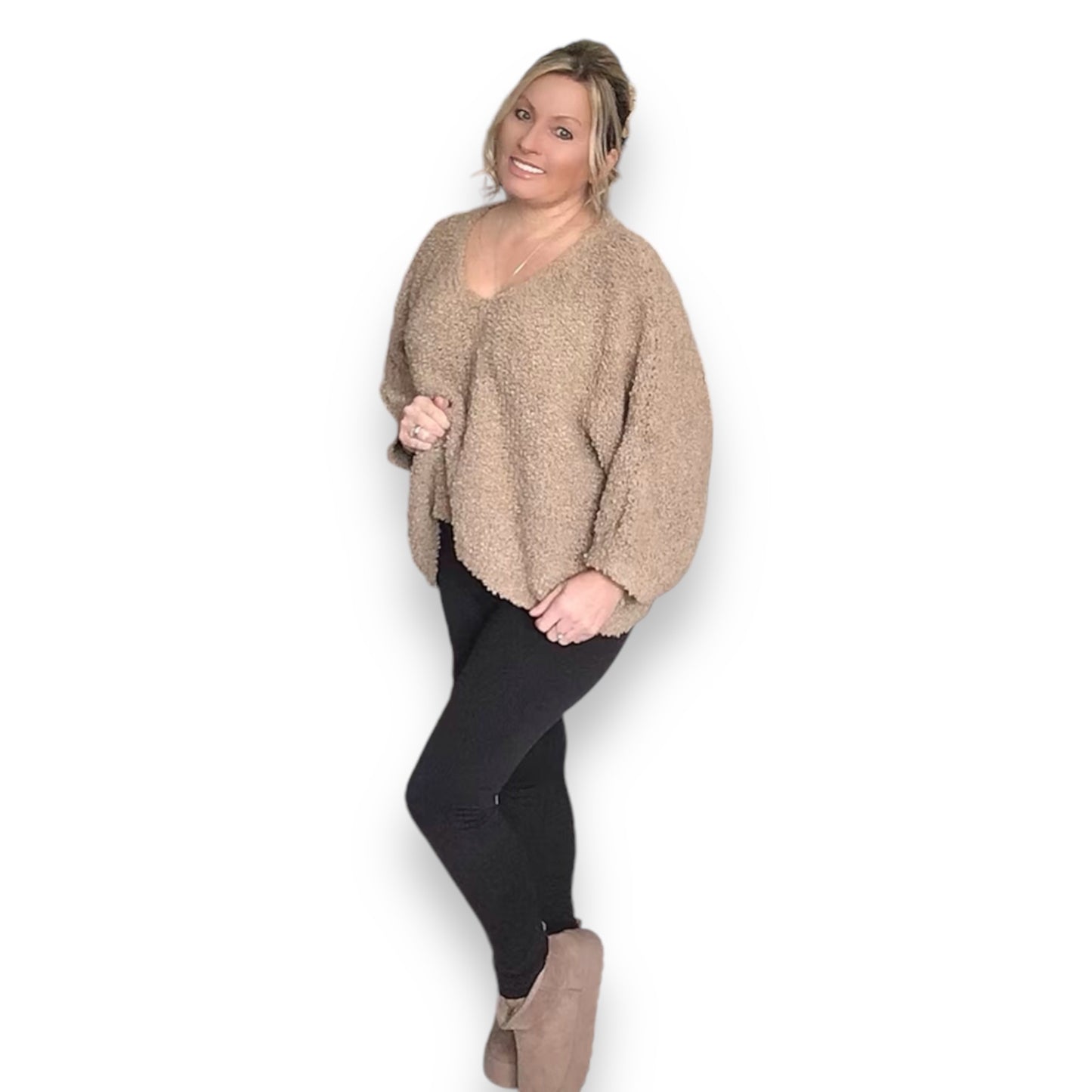 Silvia. Soft & Cozy Teddy Knit Jumper