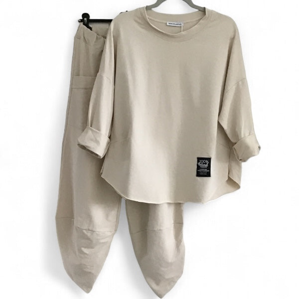 Pearl. Oversized top & Baggy Trousers Co-Ord