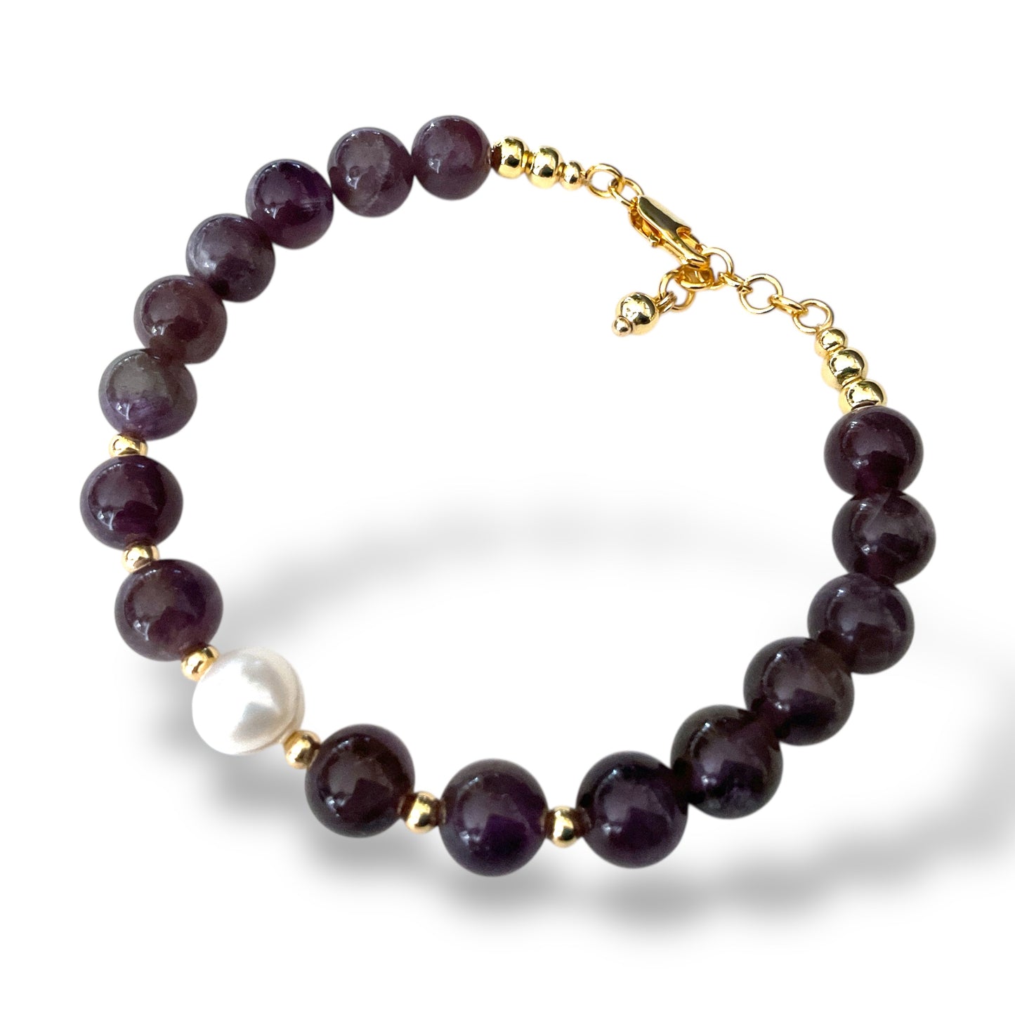 Amethyst Dusk Pearl Bracelet