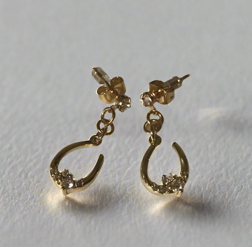 Shaye. 18k Gold Plated Drop Earrings ( Handcrafted )