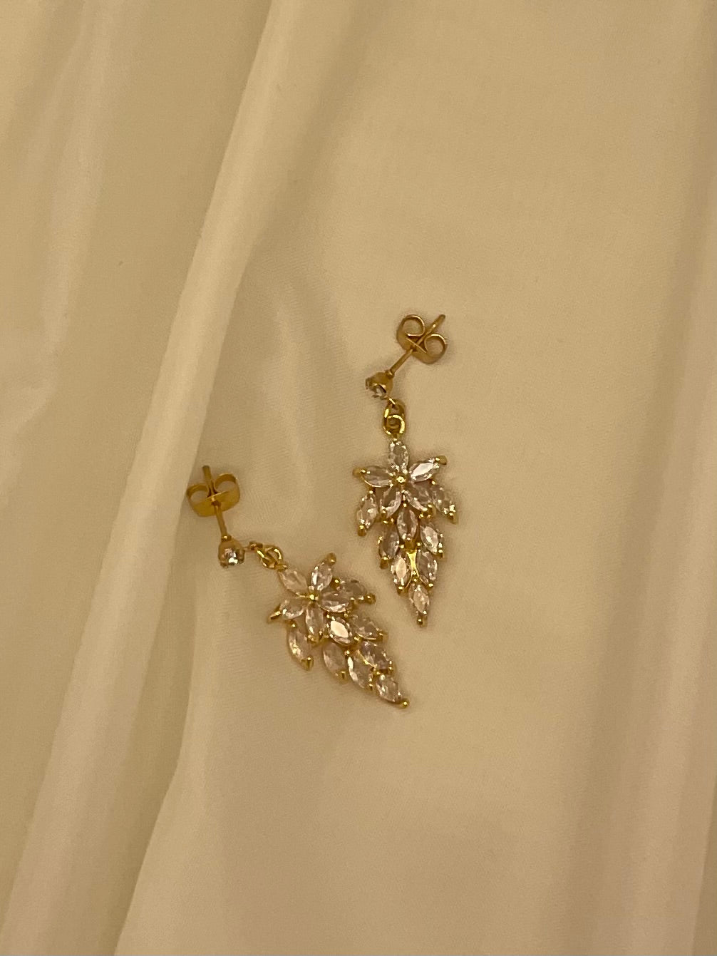 Shaye. 18k Gold Plated Drop Earrings ( Handcrafted )