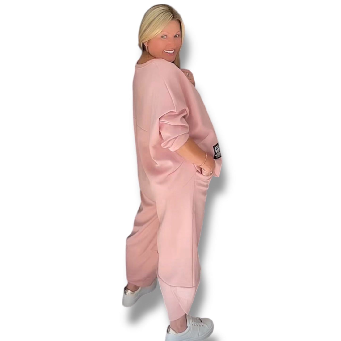 Co-Ord Long Sleeve Top & Tulip Leg Jogger Bottoms (Marcia)