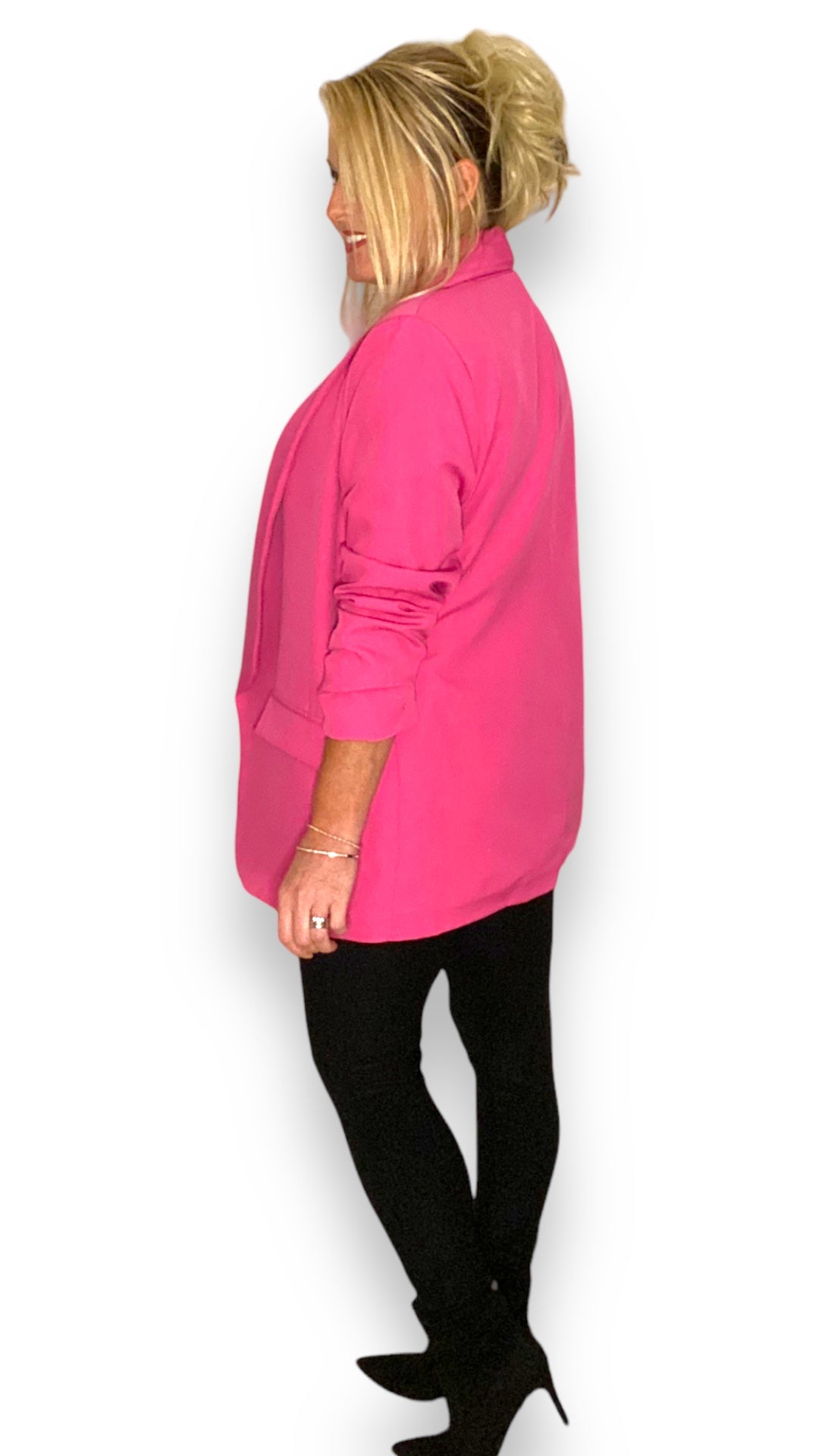 The Blazer. Ruched Sleeve Blazer