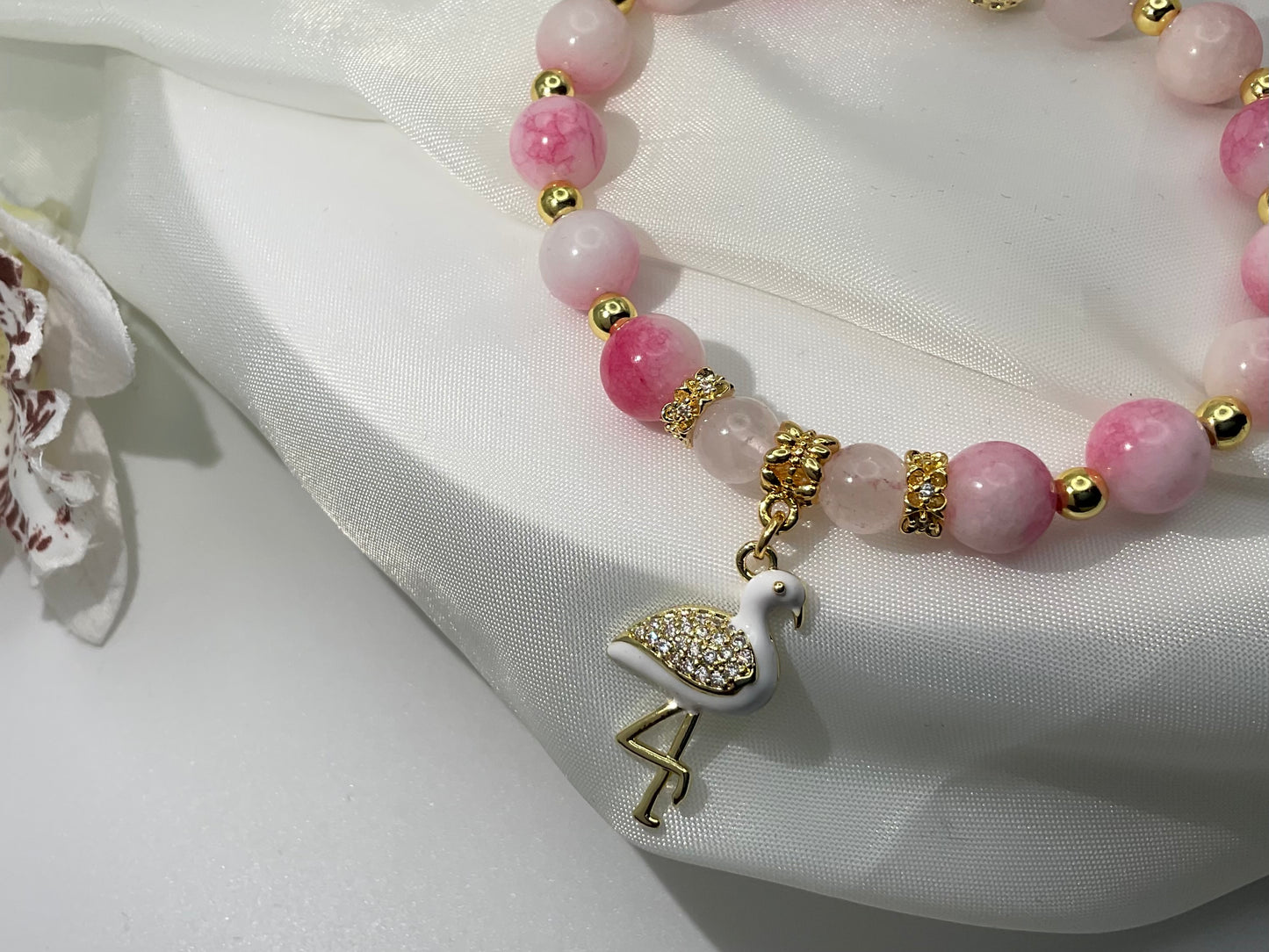 Pink Serenade Flamingo Bracelet