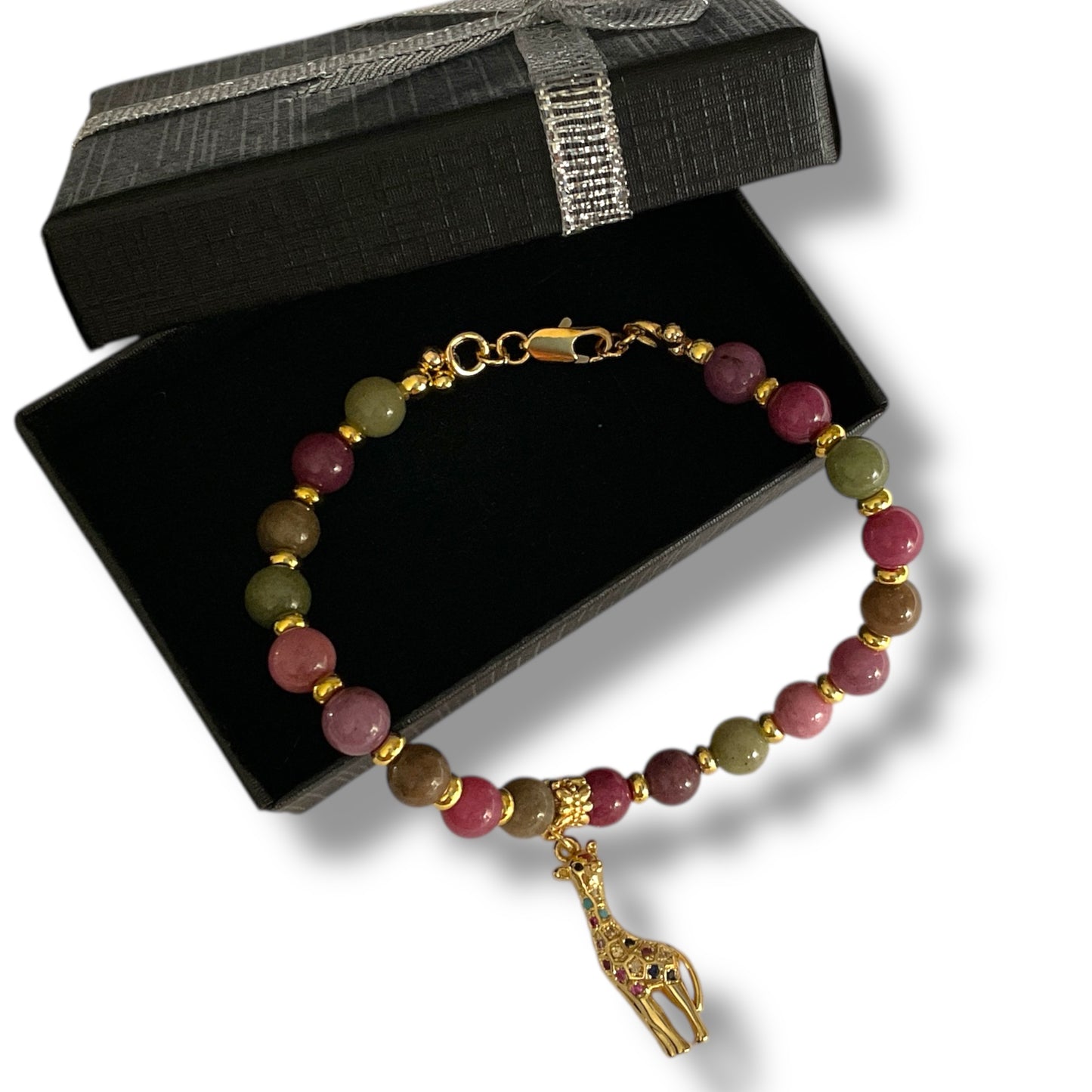 Wanderlust Giraffe Chalcedony Bracelet