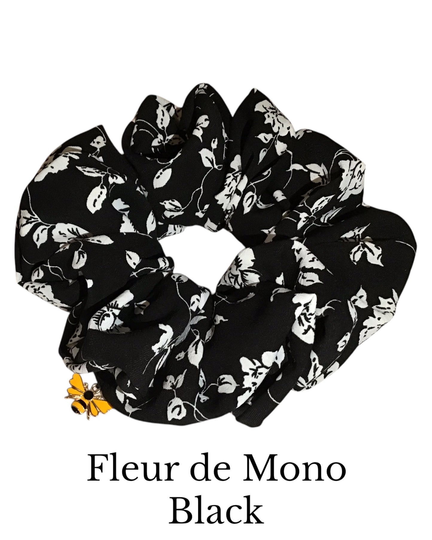 The Honey Scrunch Fleur de Mono black XL