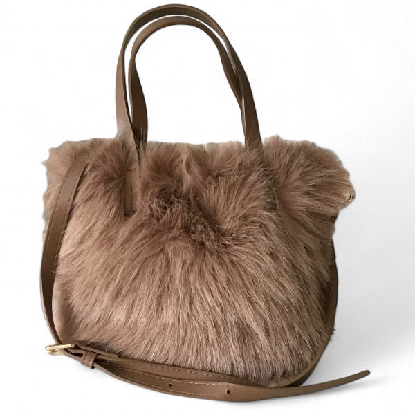 Ava. Fluffy Handbag.