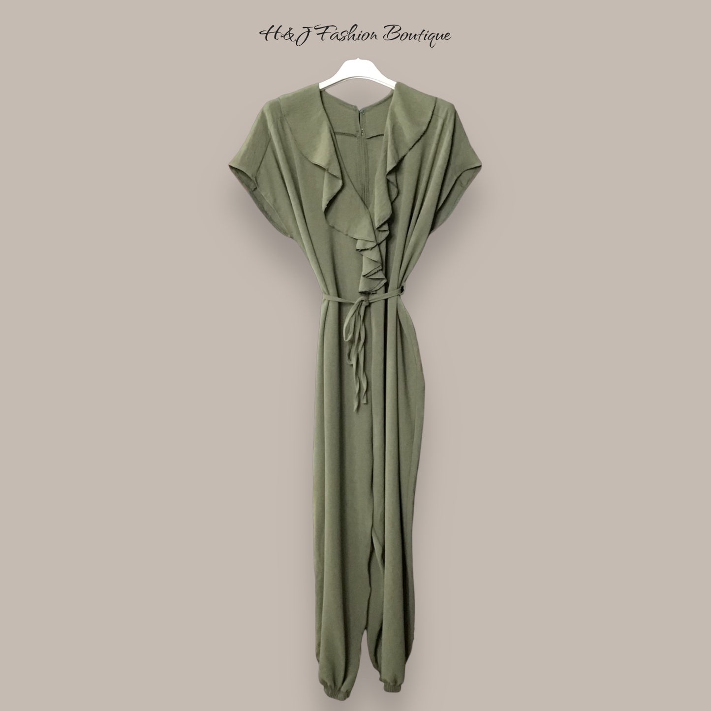 ANNA. Frill Front Harem Jumpsuit