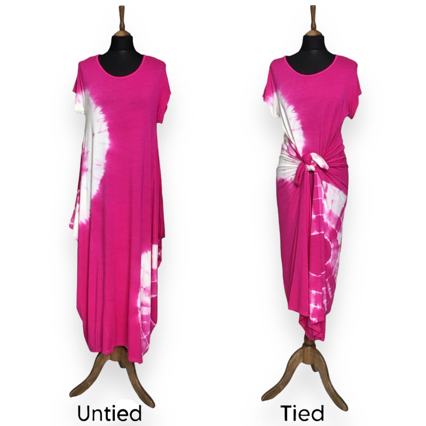 ISADORA. Stylish Tie Dye Parachute Midi Dress