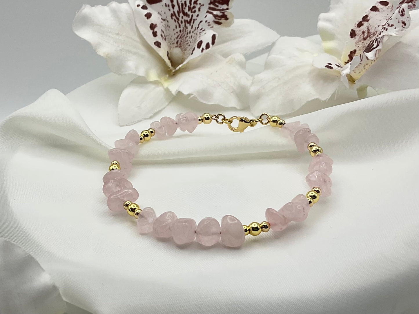 Harmony Crystal Bangle – Rose Quartz