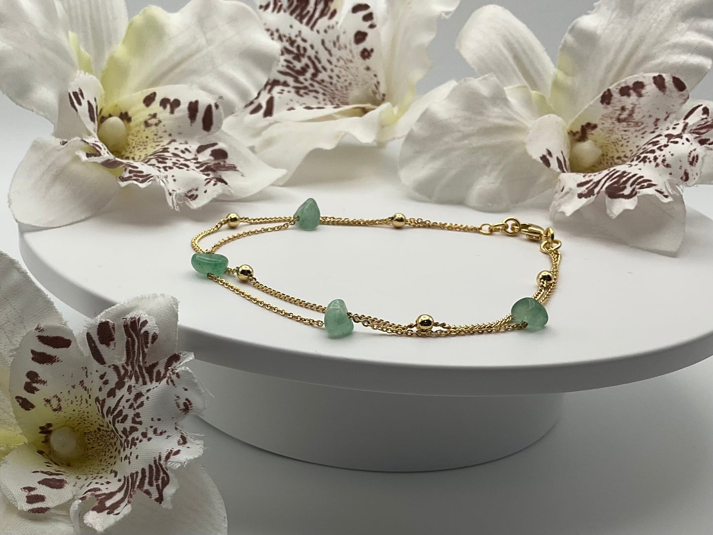 Whisper Layer Bracelet – Green Aventurine