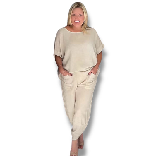 Tulip Leg Trousers & Matching Top Co-Ord Set (Norri)