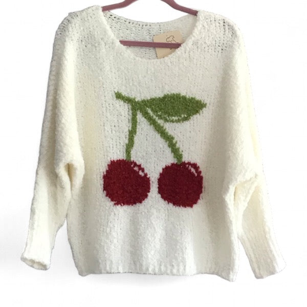 Perrie. Soft & Cozy Cherry Jumper