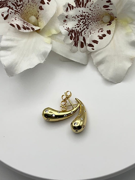 Lumière Teardrop Stud Earrings