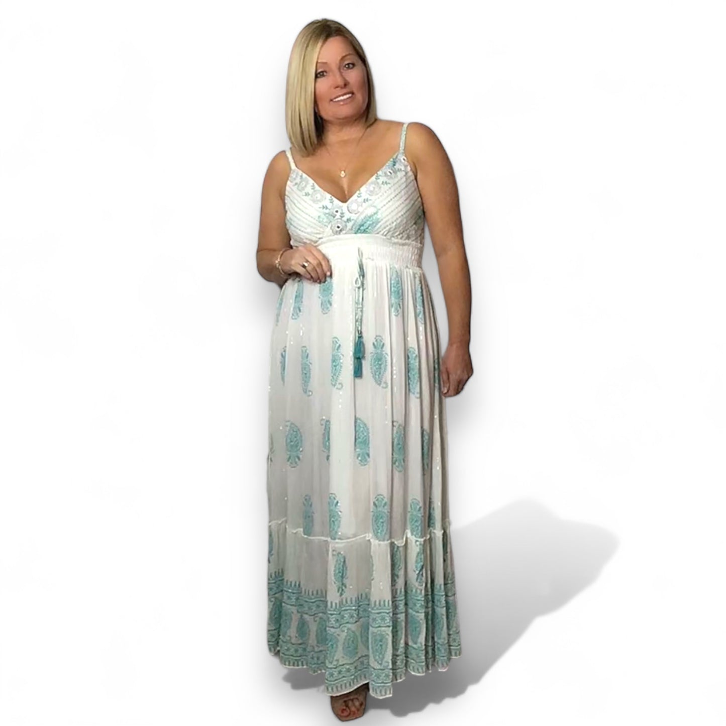 ARIA. Boho Maxi Dress.