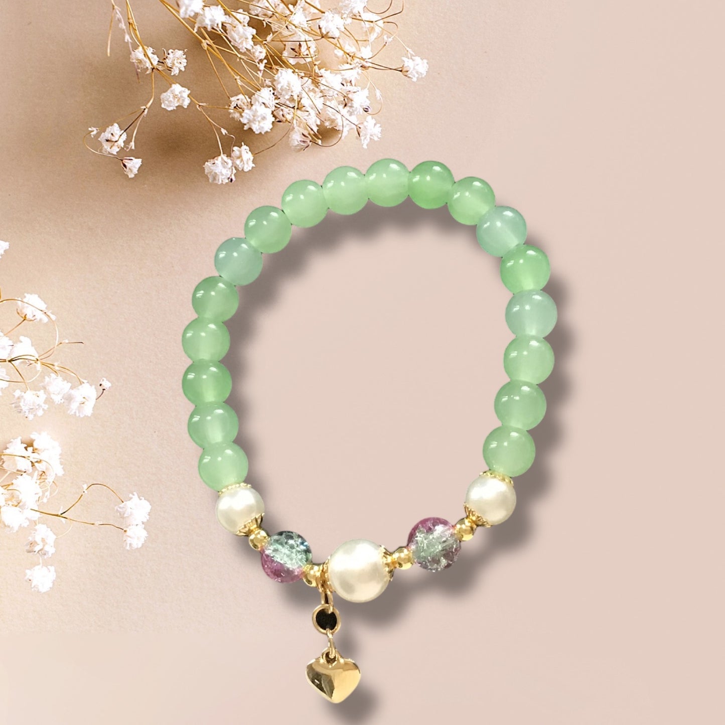 Green Dream. Charmayne Beaded Bracelet