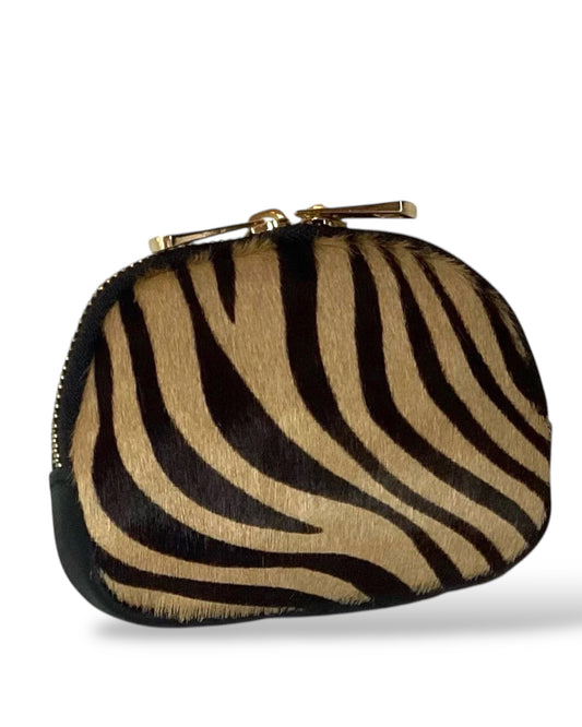 Zoe. Pony Hair Animal Print Leather Purse