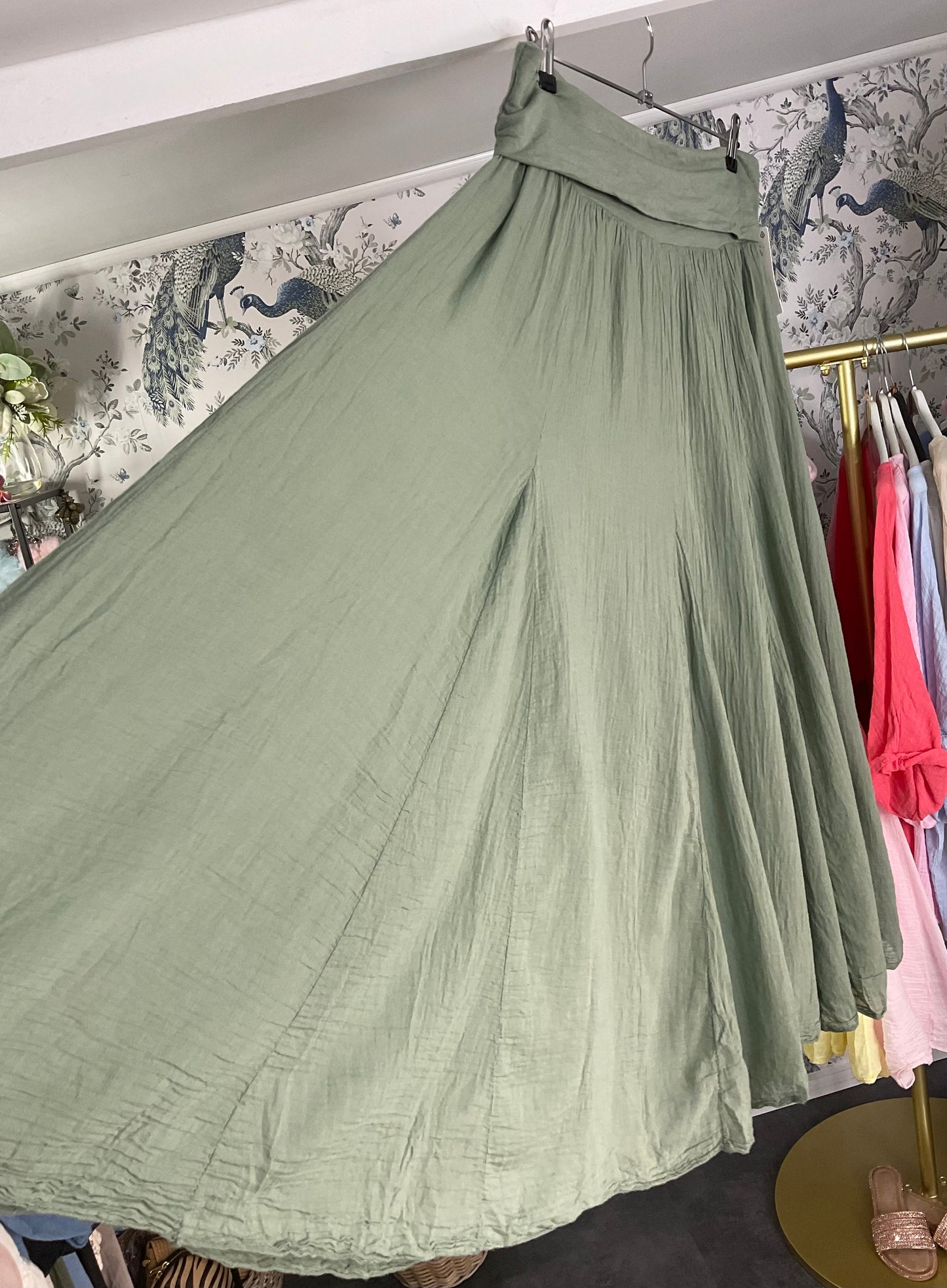 Sandy Cotton Maxi Skirt
