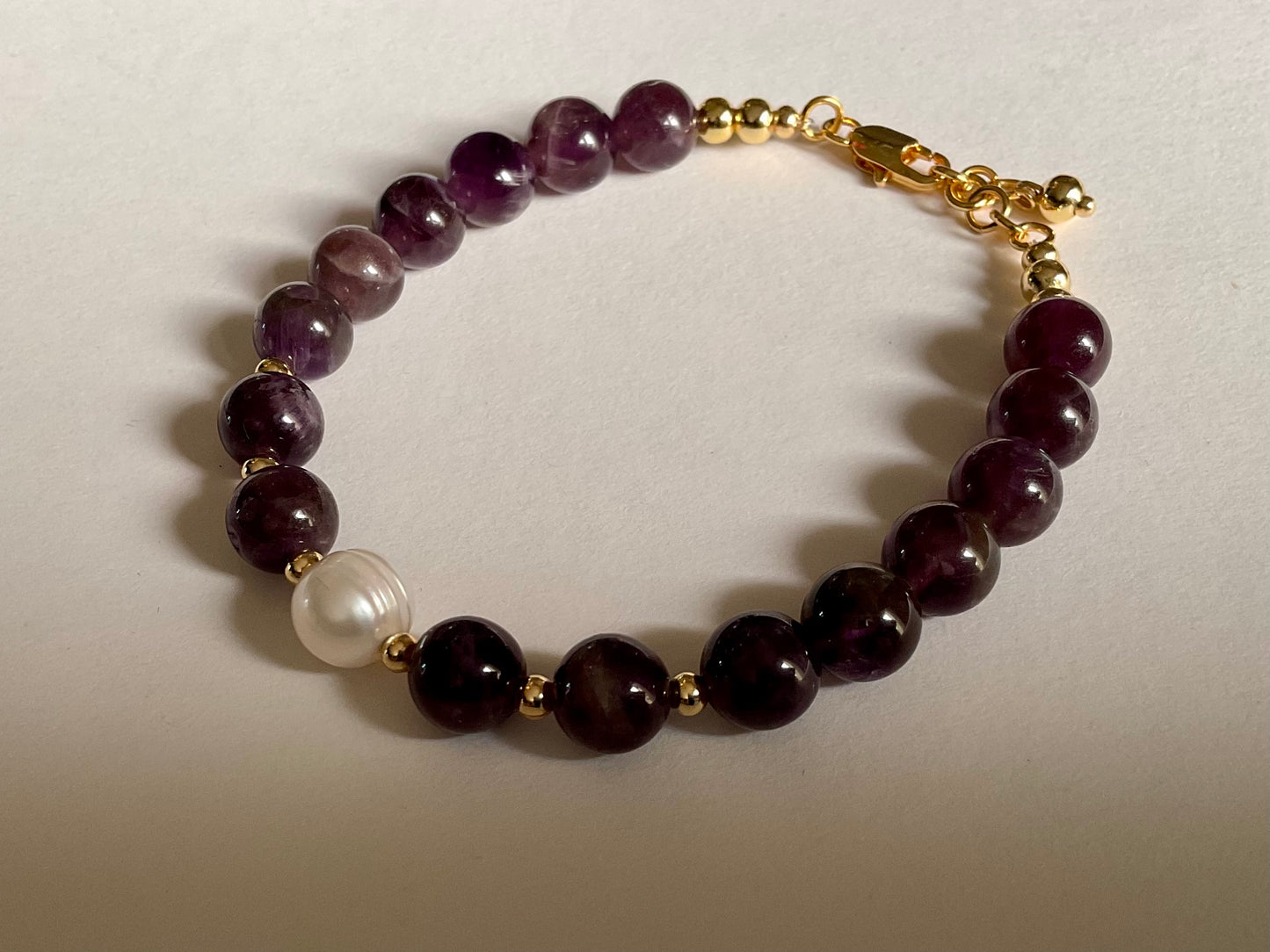 Amethyst Dusk Pearl Bracelet