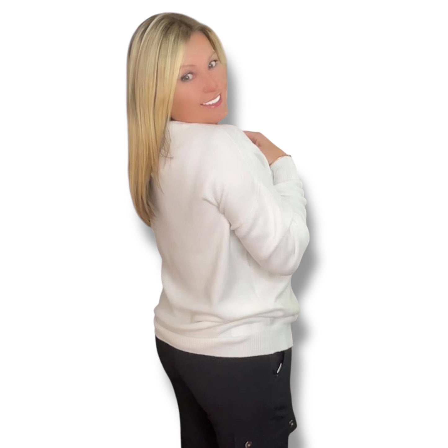 V-Neck LOVE Sweater (Alma)