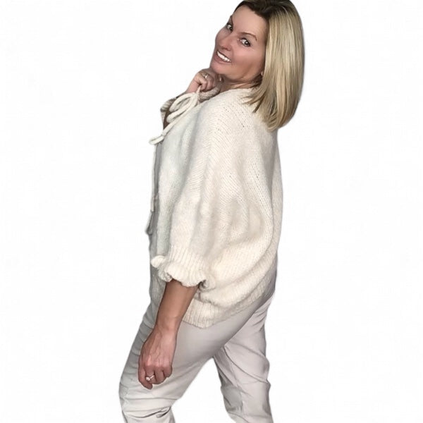 Charlene. Super Soft Knit Cardigan with Ties