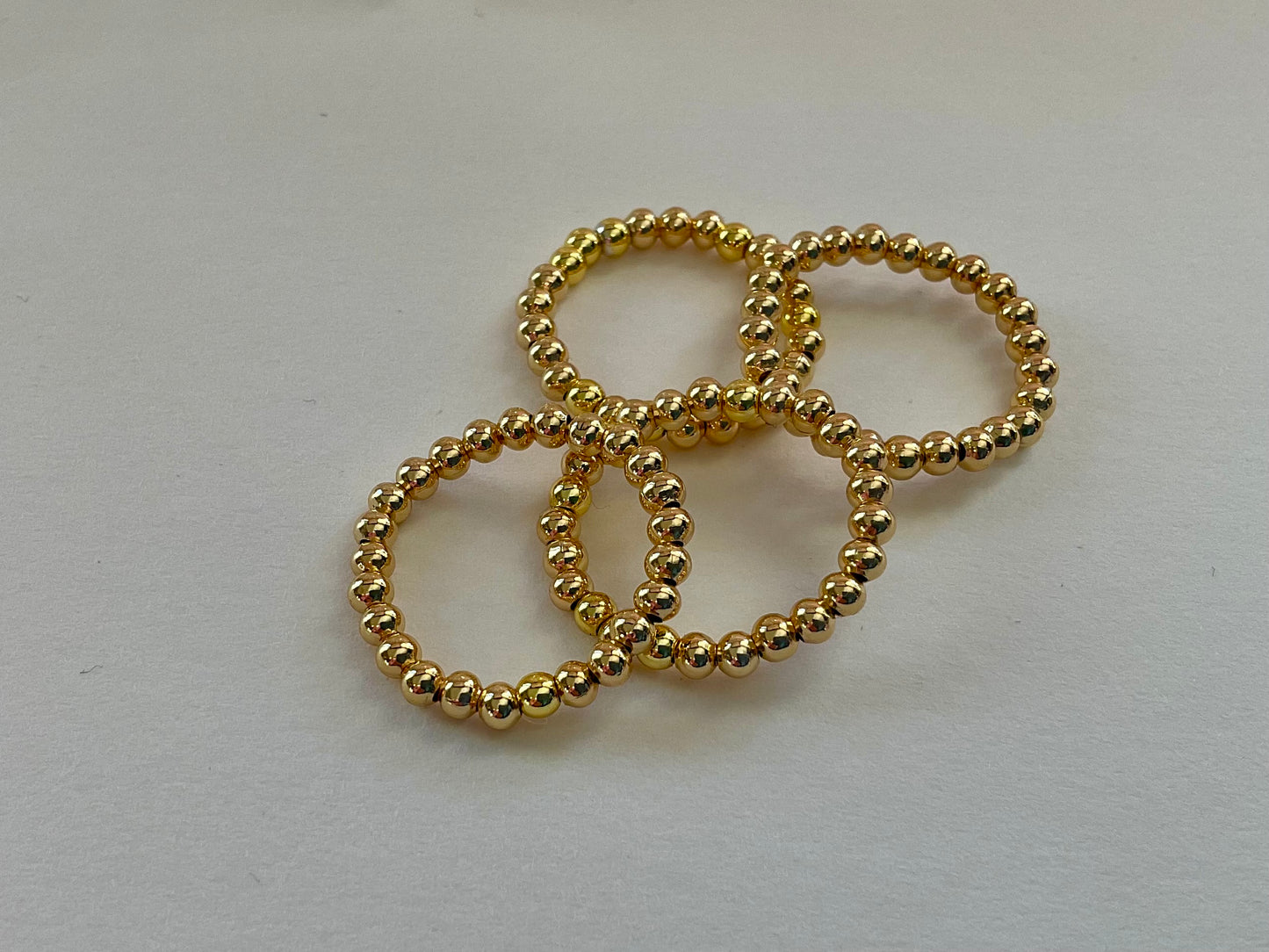 Custom Gold Bead Ring