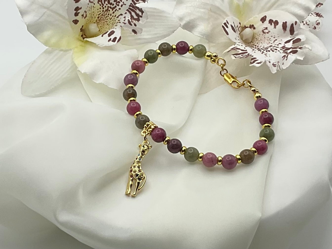 Wanderlust Giraffe Chalcedony Bracelet