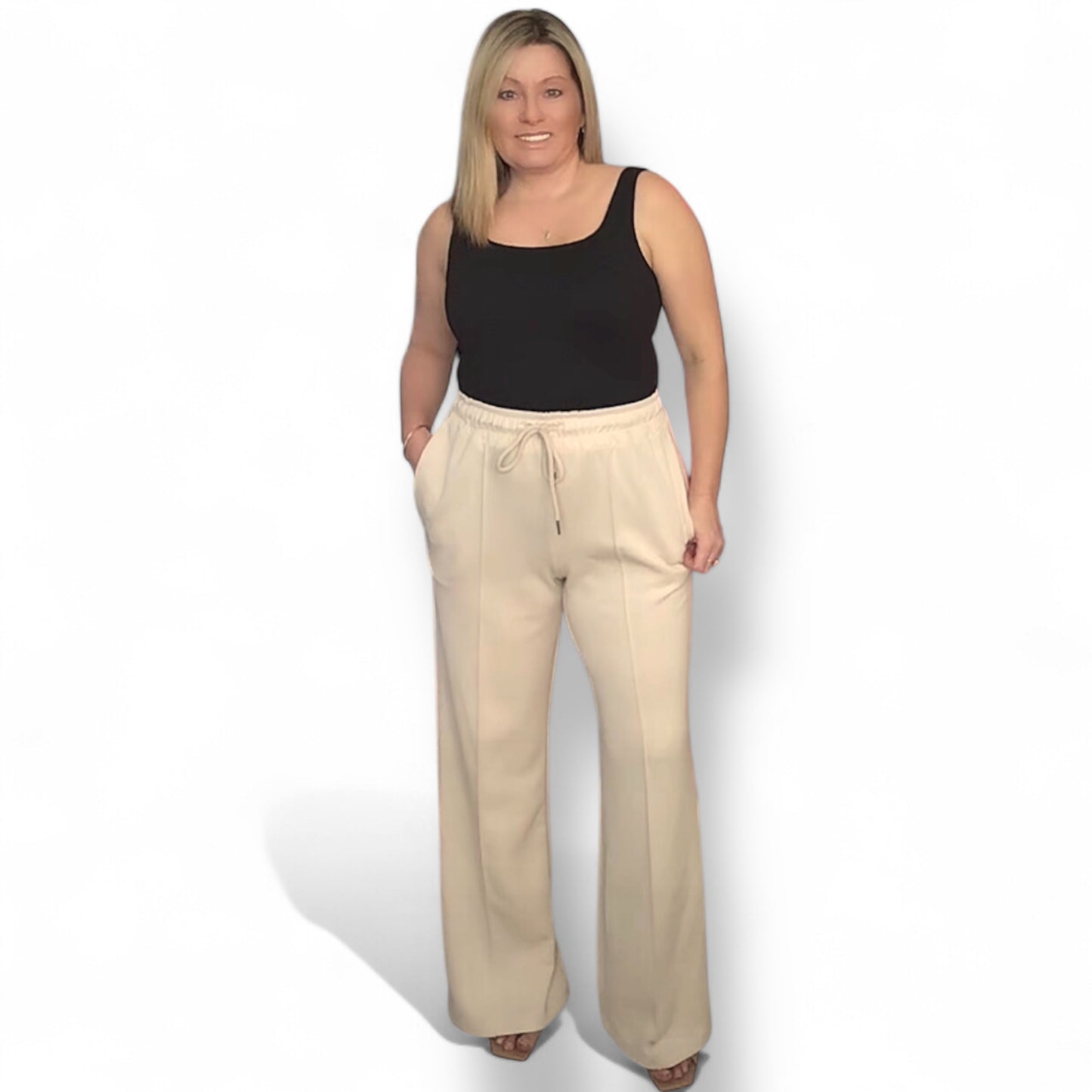 Nikki. Smart Seamed Joggers with Pockets