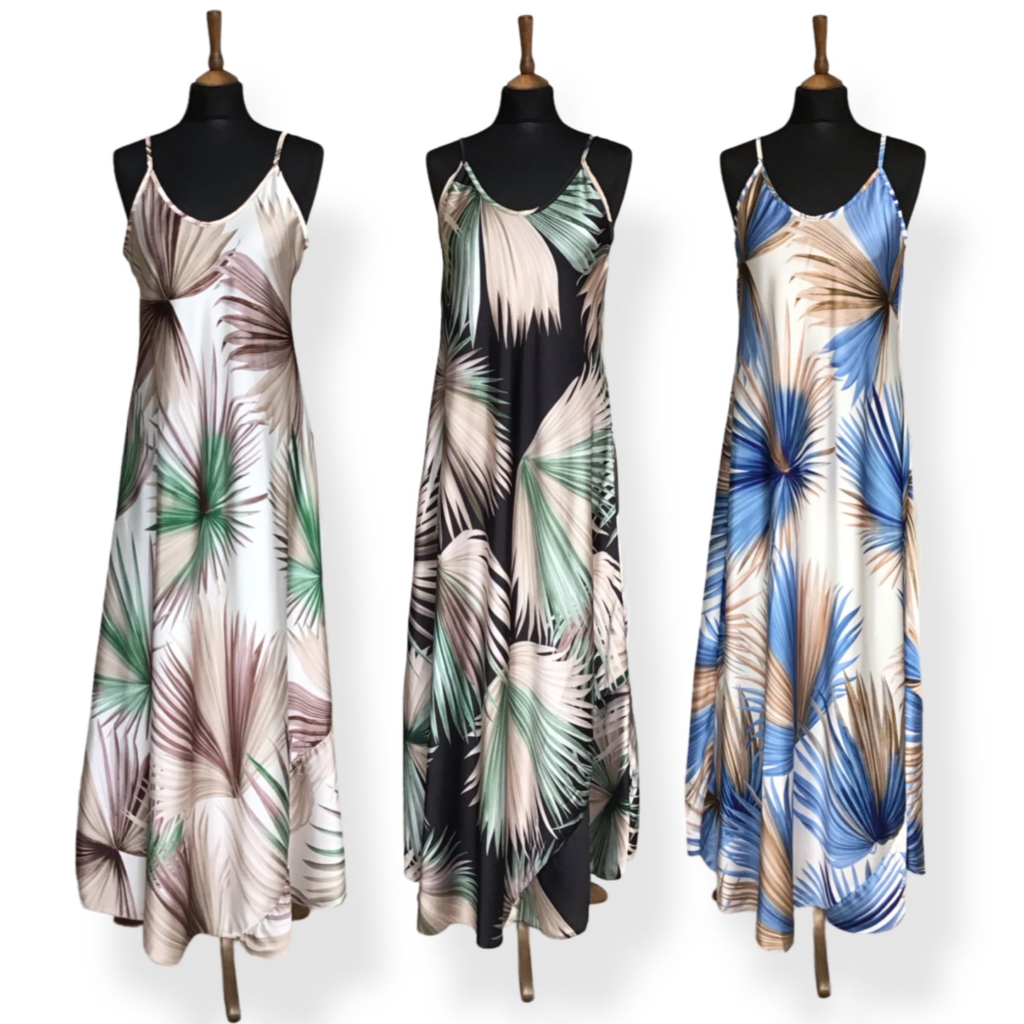 AIMEE. Slinky Feel Leaf Print Cami Dress