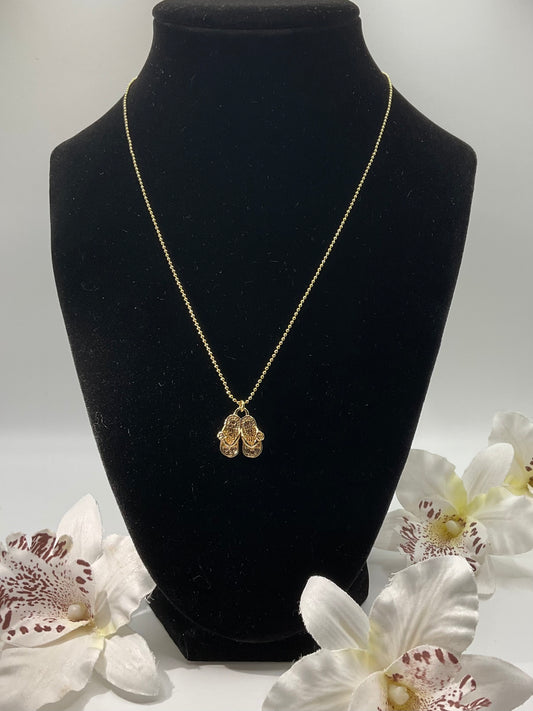 Summer Glow Flip Flop Necklace