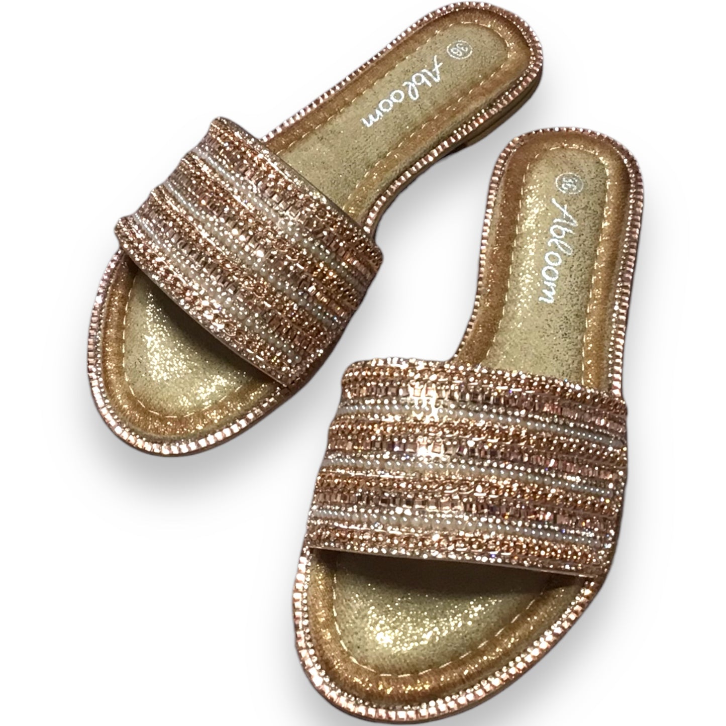 LARA. Stunning Gemstone Embellished Sliders