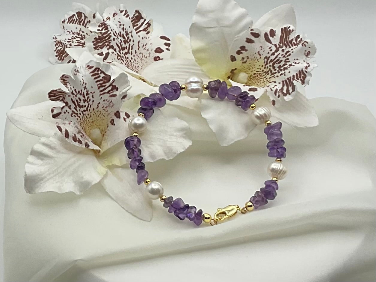The Amethyst Grace Bangle