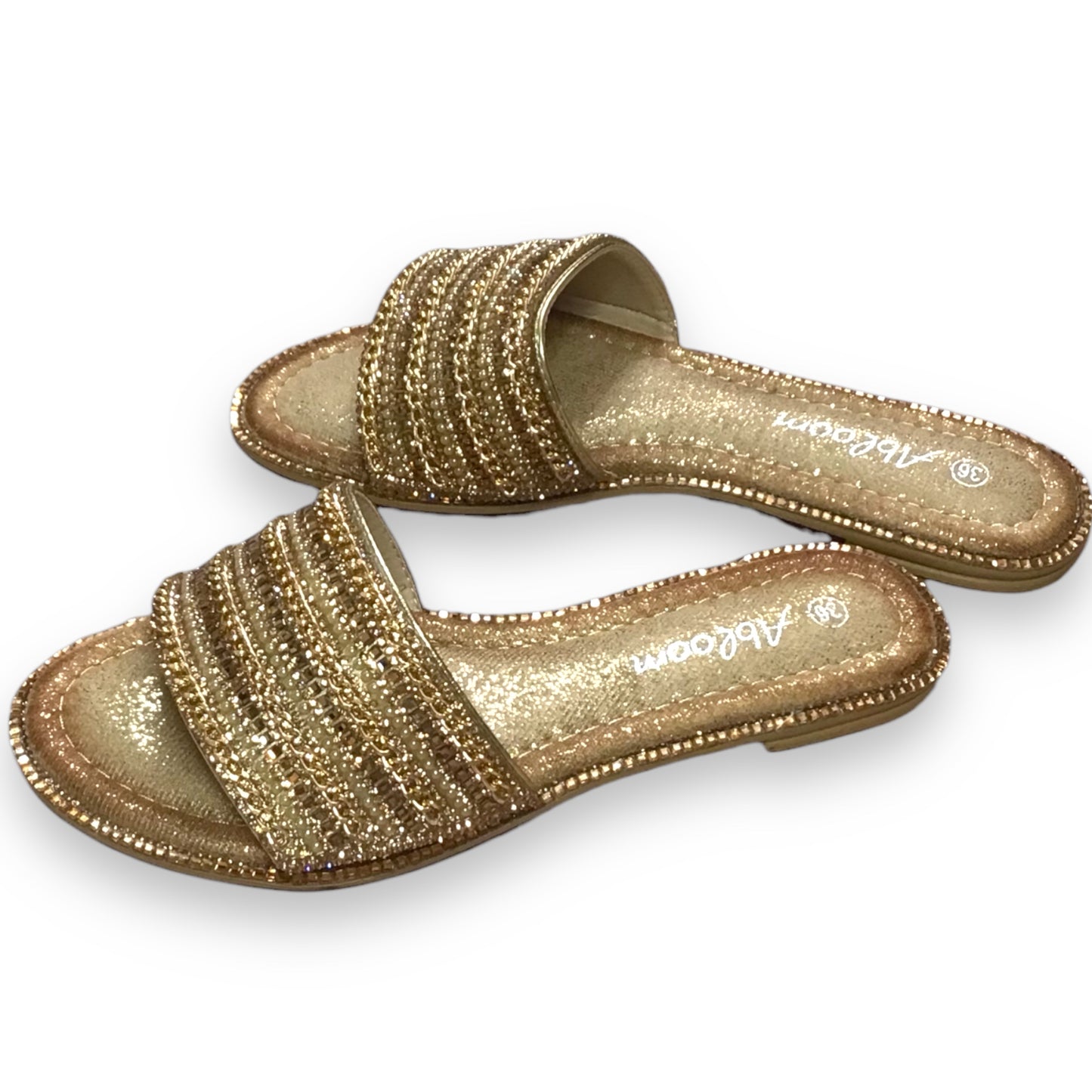 LARA. Stunning Gemstone Embellished Sliders