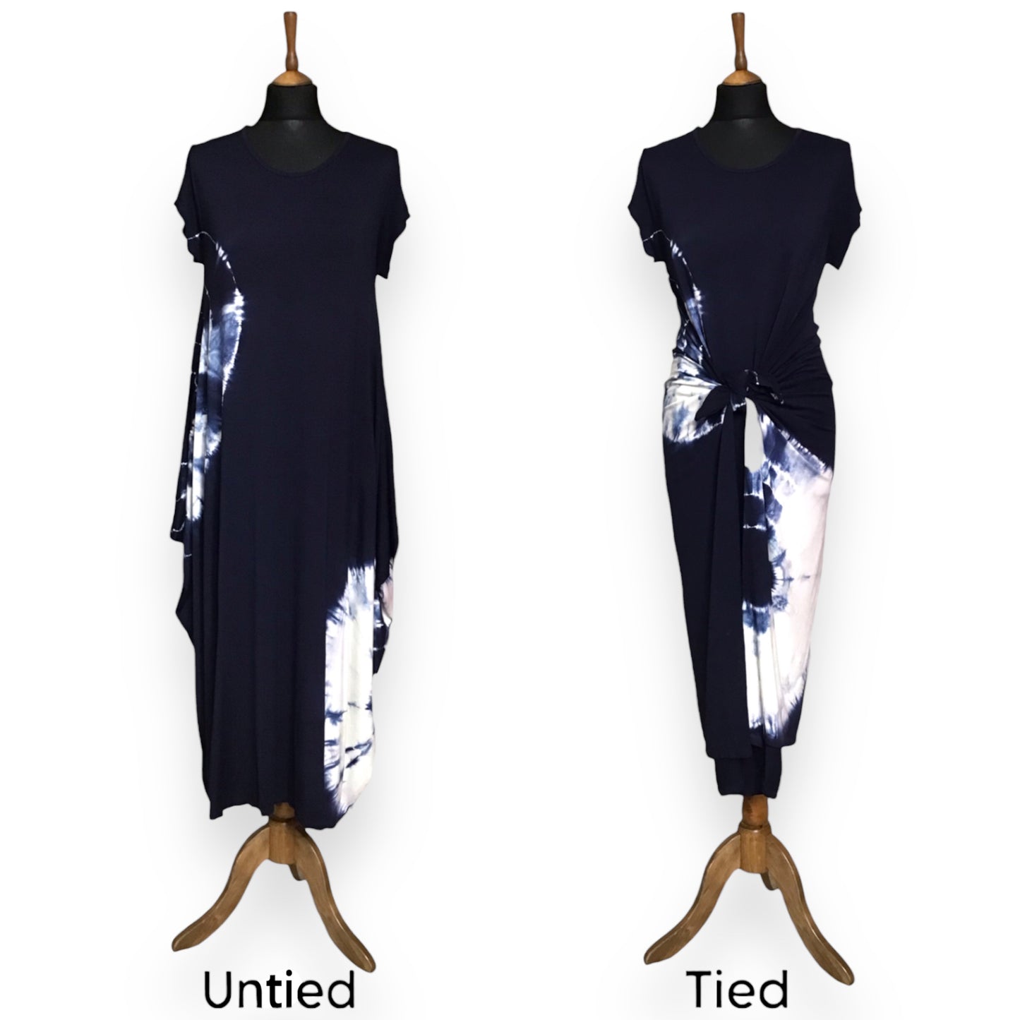 ISADORA. Stylish Tie Dye Parachute Midi Dress