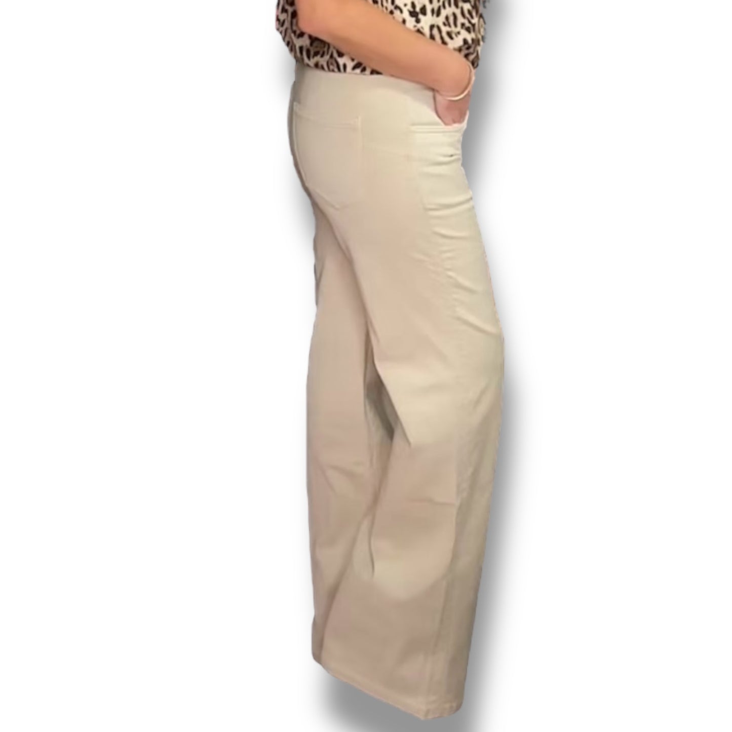 High Stretch High Waisted Jeans (Stone/Jeggings)