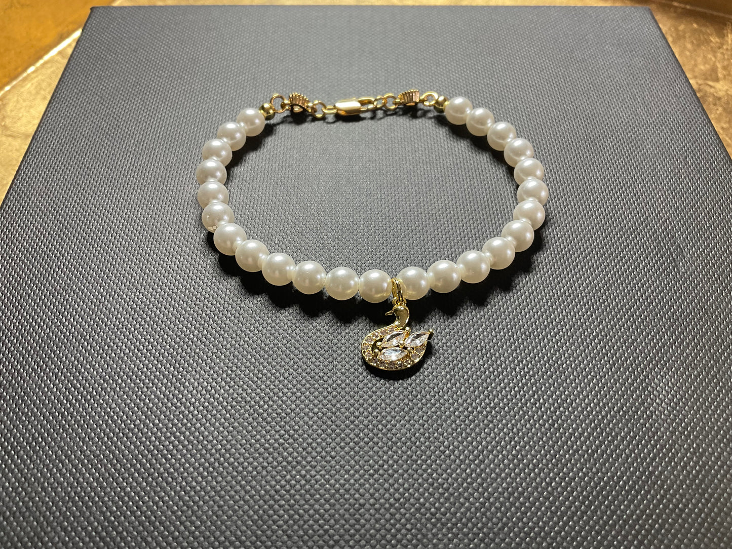 The Swan Luxe Faux Pearl Bracelet