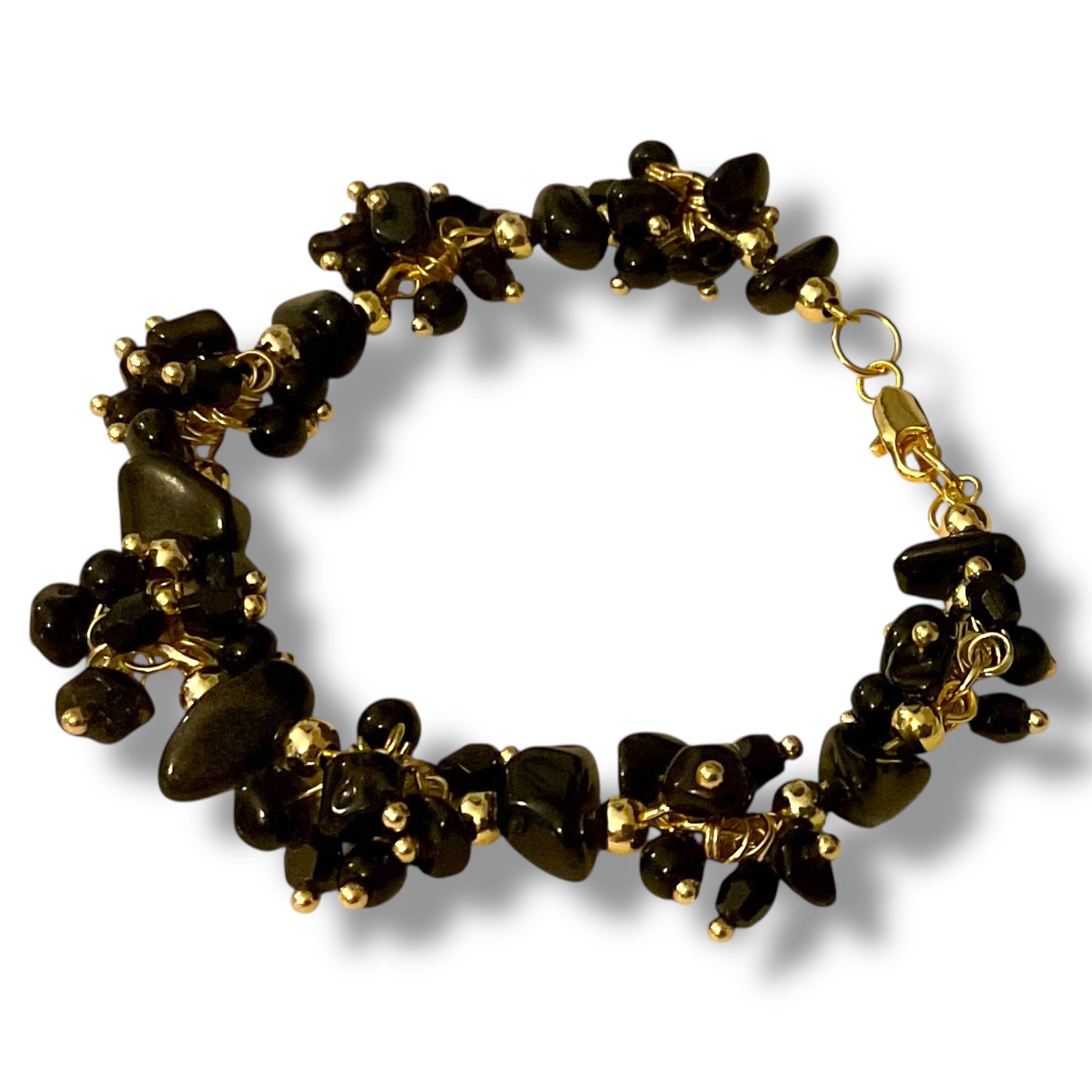 Midnight Shield Cluster Bracelet