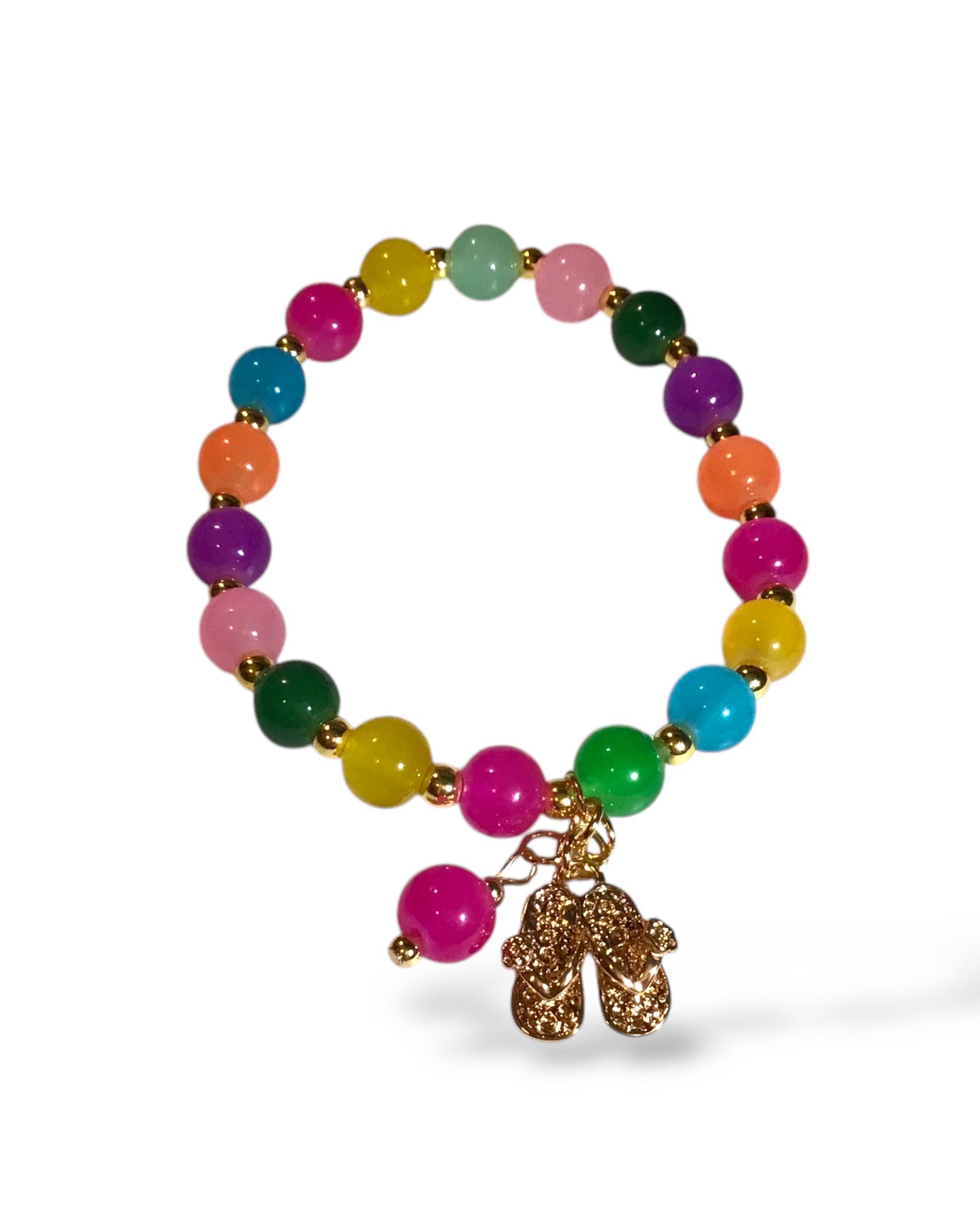 Jelly Beans Ice Glass Beaded Bracelet