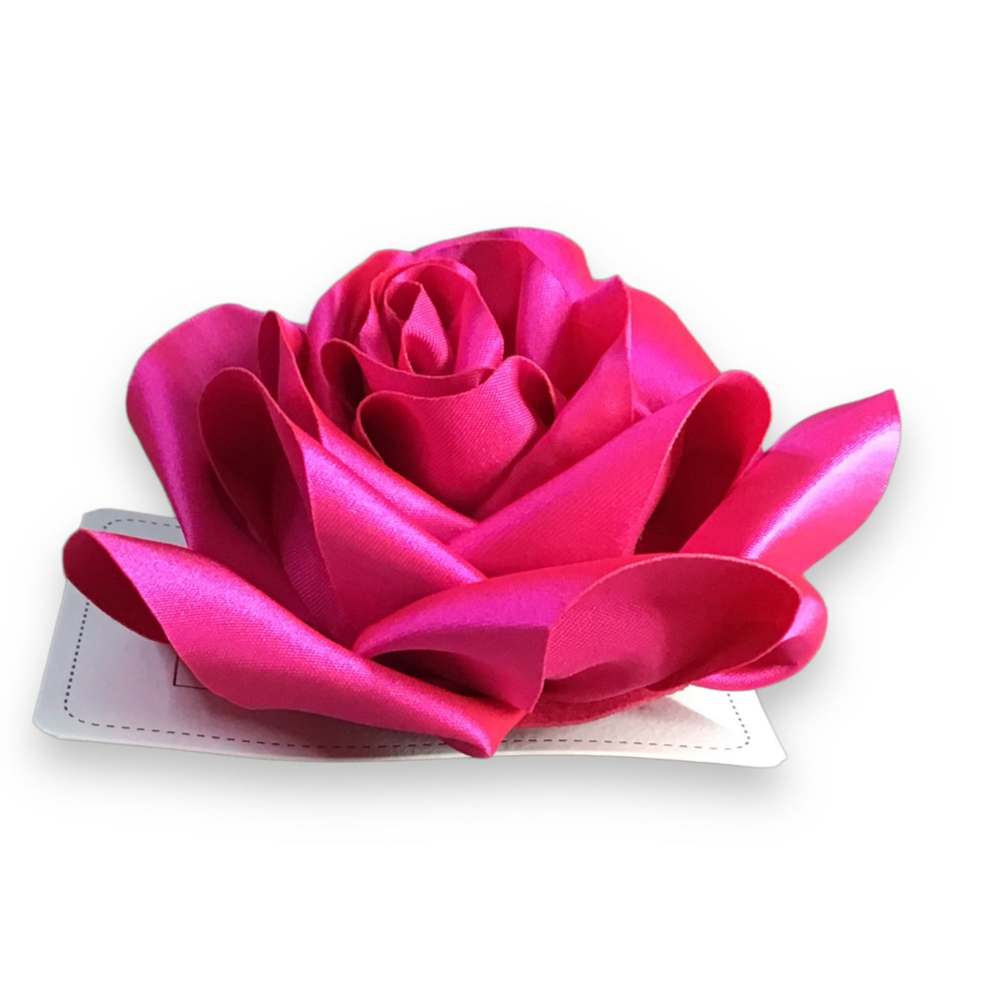 ELLA. Large Silky Rose Alligator Hair Accessory